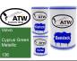 Preview: Volvo, Cyprus Green Metallic, 136: 500ml Lackdose + 500ml Klarlack + 250ml Härter - Set, von ATW Autoteile West.